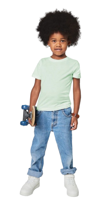 Black Kid Standing infront of Camera