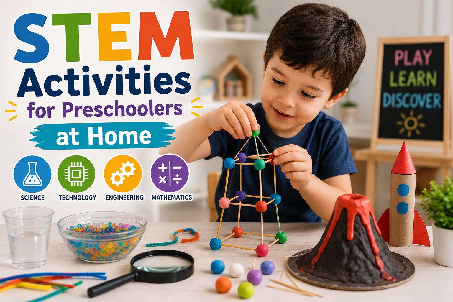 STEM activities for preschoolers at home